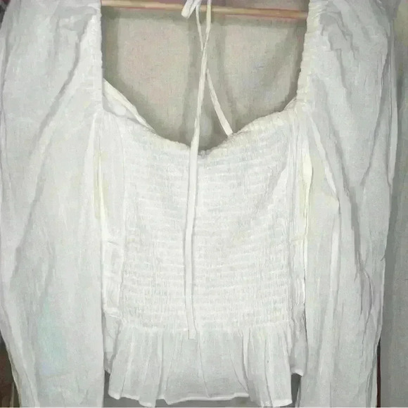 FREE PEOPLE Chloe White Cotton Sweetheart
Neckline L - Picture 8 of 10